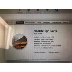 MacBook Pro 13 Inch, mid 2012 harde schijf defect