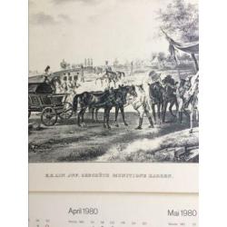 Militaria kalender uit 1980