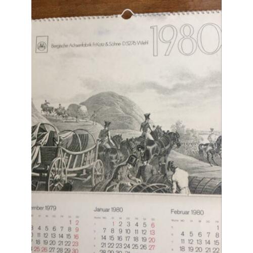 Militaria kalender uit 1980