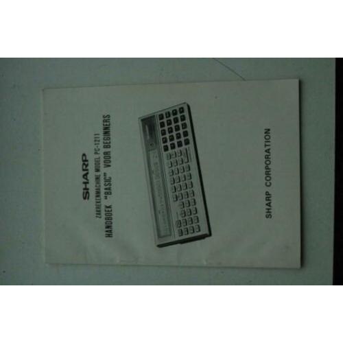 Sharp PC-1211 manual rekenmachine calculator