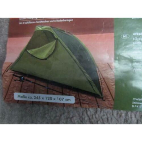 D19: Vistent / shelter 245x120x107 nieuw Polyestertent