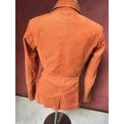 Jasje corduroy 38 oranje