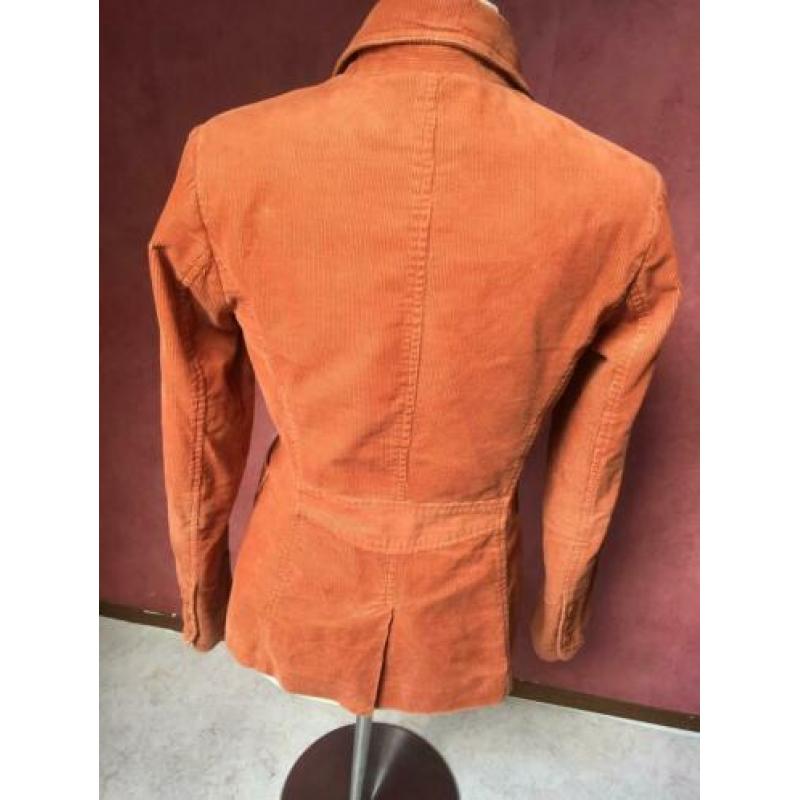 Jasje corduroy 38 oranje