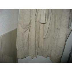 ecru lang mouwloos vest van Question? mt XL