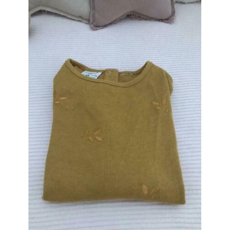 Zara | nieuw | longsleeve oker | mt 110
