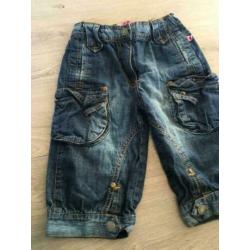 652 TOUGH KIDS knie / kuit spijker broek wijd nieuwstaat 110