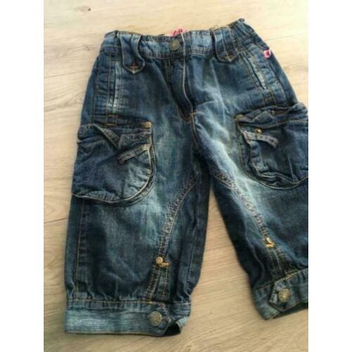 652 TOUGH KIDS knie / kuit spijker broek wijd nieuwstaat 110