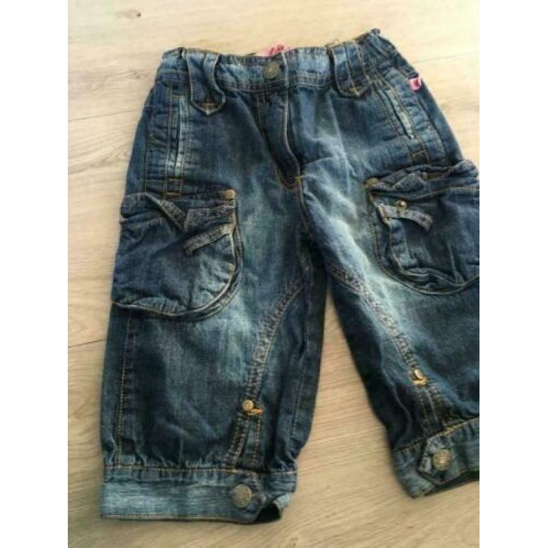 652 TOUGH KIDS knie / kuit spijker broek wijd nieuwstaat 110