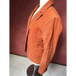 Jasje corduroy 38 oranje