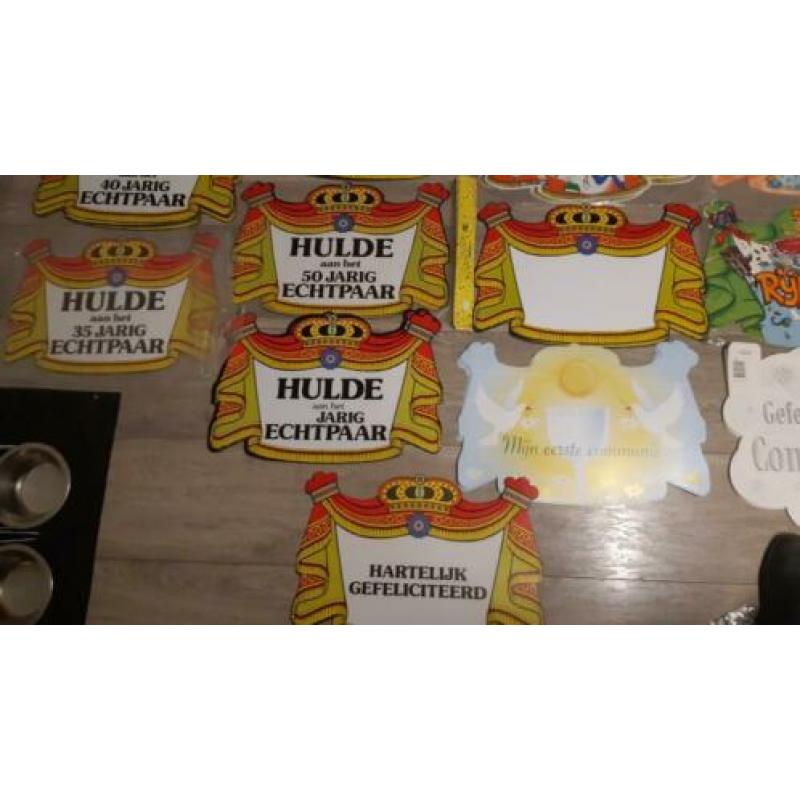 partij hulde borden { 29 verschillende soorten }