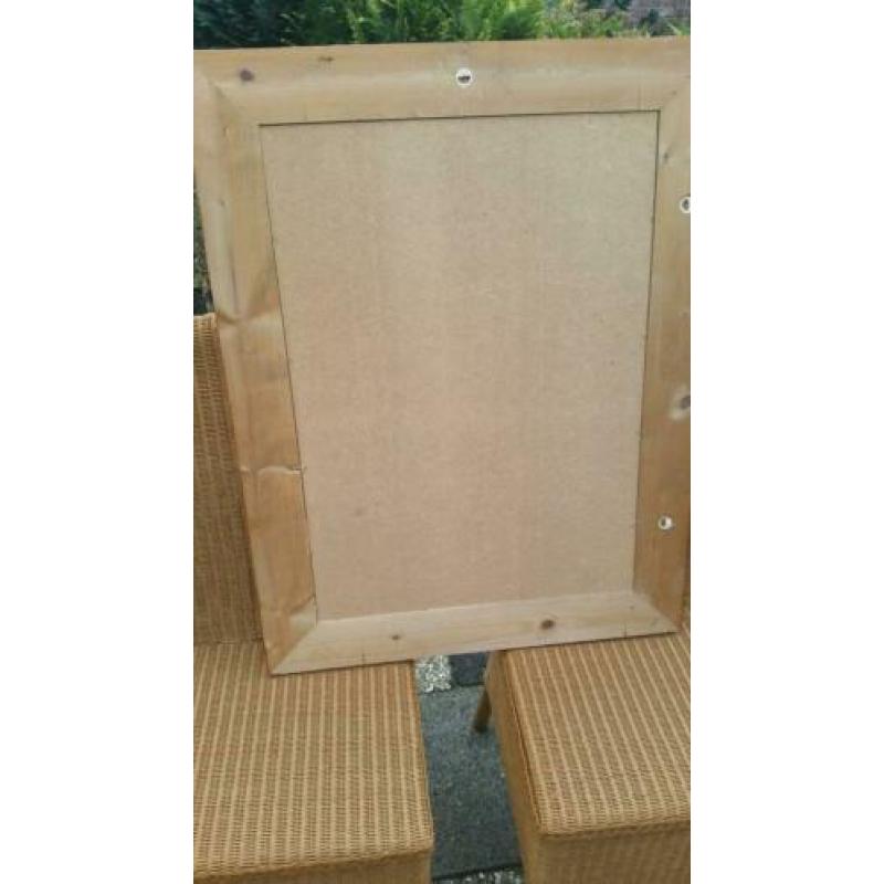 Grenen kuifspiegel afm 76 x 67 cm