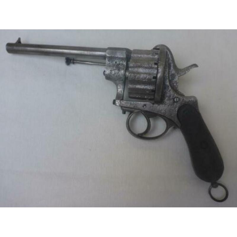 Zeldzaam 12-schots penvuur revolver. 19e eeuw