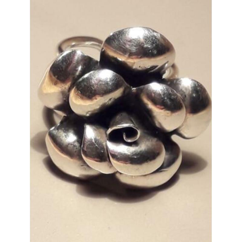 Zilveren Ring Roos Ring Sterling Ring.