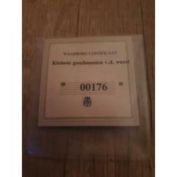 Kleinste Gouden munt van de wereld