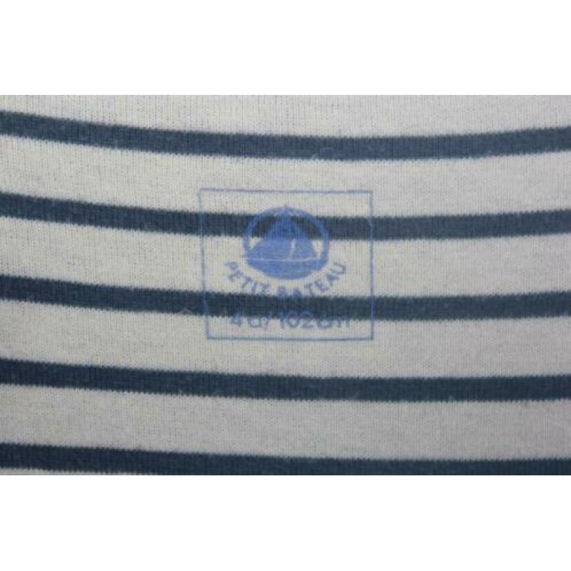 Mariniere van Petit Bateau maat 4 jaar, 102 cm (2933)