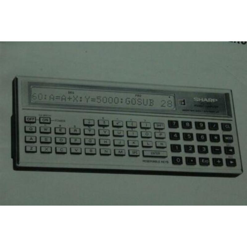 Sharp PC-1211 manual rekenmachine calculator