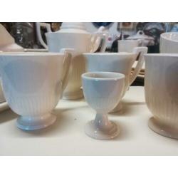 Wedgwood - Edme - servies - melkkannetje suikerpot theepot
