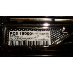 OCZ GOLD 4GB DDR3 geheugen (2 x 2gb)