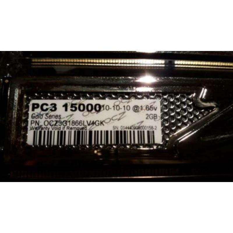 OCZ GOLD 4GB DDR3 geheugen (2 x 2gb)