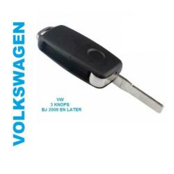 VW Auto sleutel VW Klapsleutel VW 3 knoppen Golf Polo Up GTI