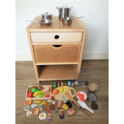 Houten Keukentje met AH Minis, Potten, Pannen en Meer!