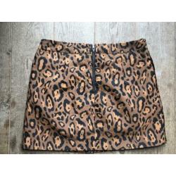 Eksept Shoeby panter print mini rokje maat 36 XS
