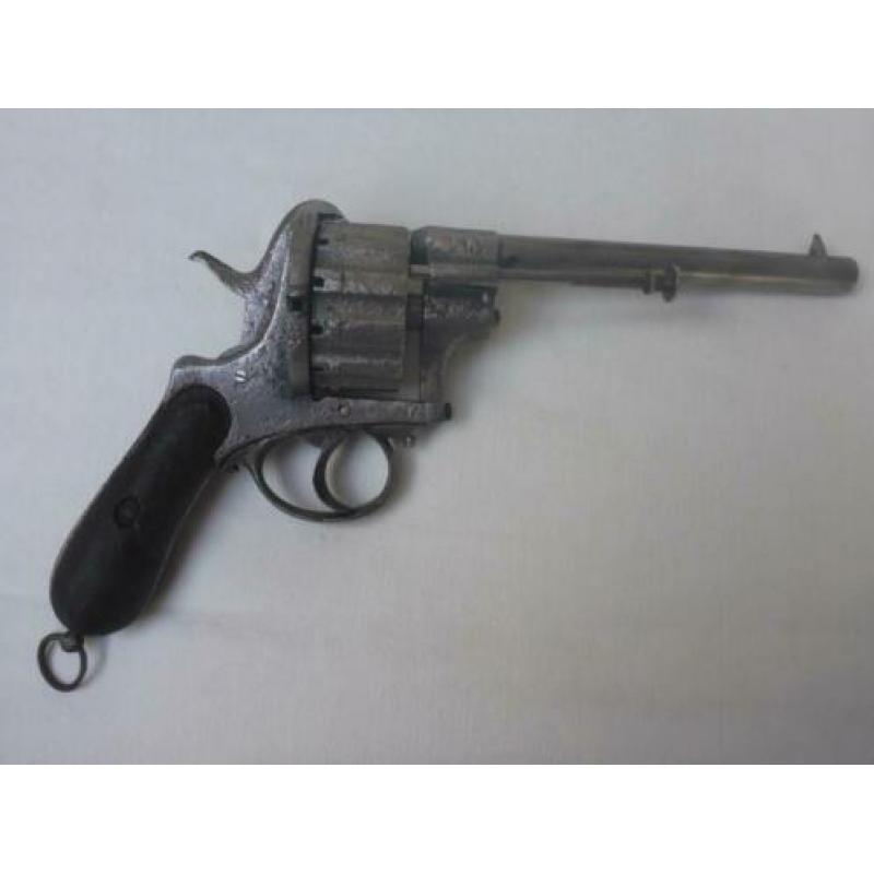 Zeldzaam 12-schots penvuur revolver. 19e eeuw