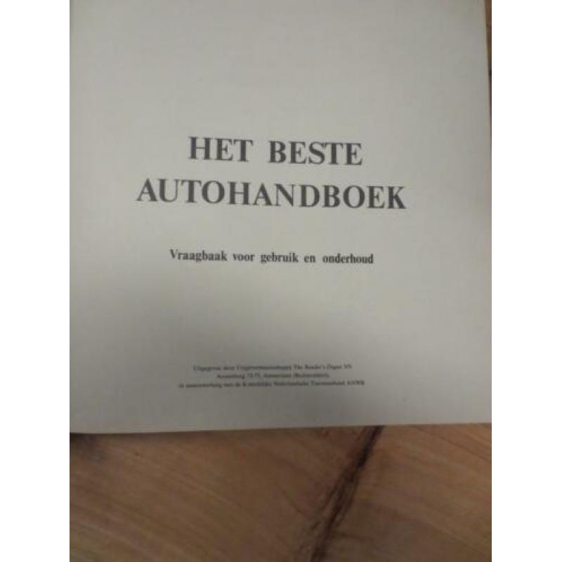 Het beste autohandboek 1968 ANWB
