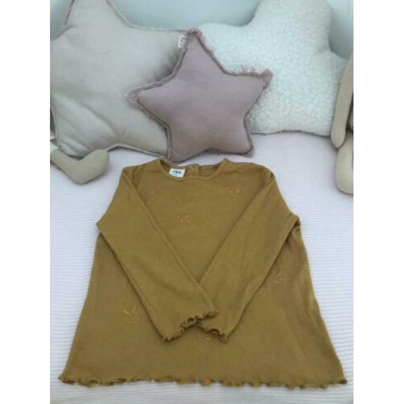 Zara | nieuw | longsleeve oker | mt 110
