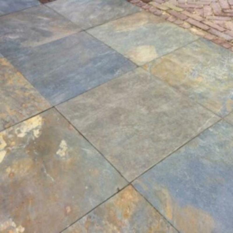 tuintegels Mongools leisteen Rusty Slate 60x60 cm