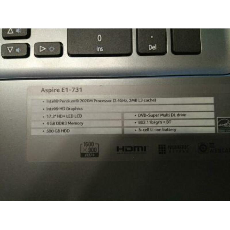 Acer aspire E1 - 731