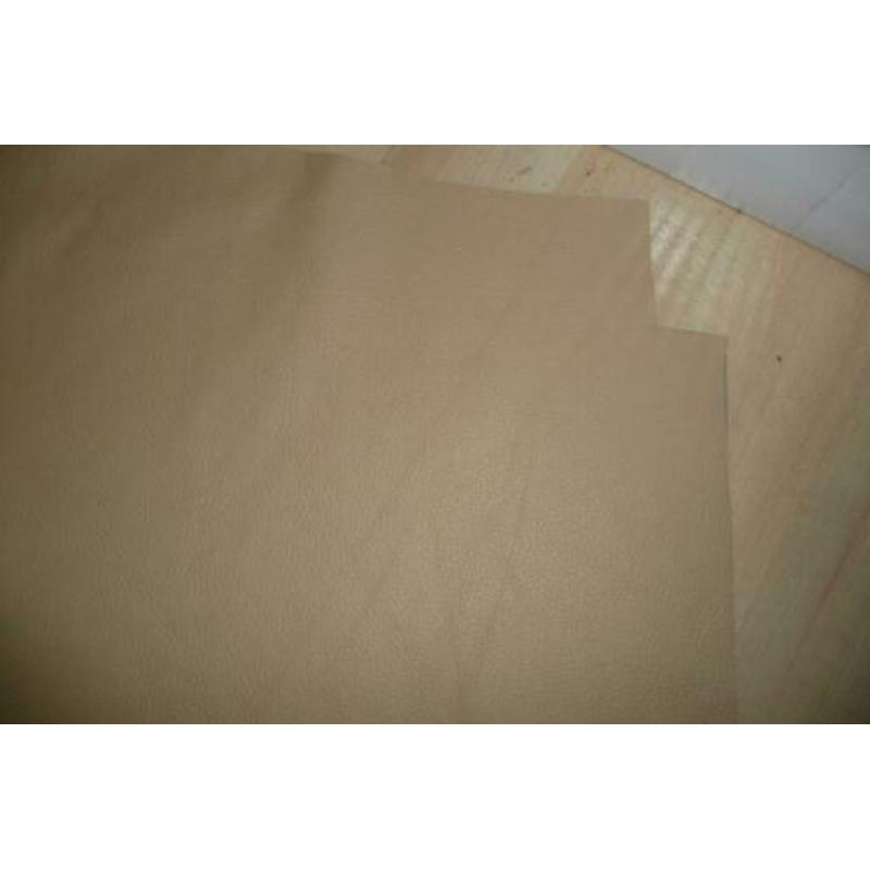 Beige groot restant soepel dun leer ong 1mm