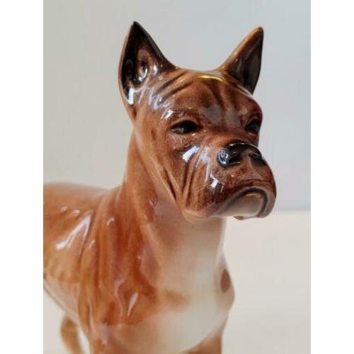 Goebel porselein beeld boxer hond 1968 puntgaaf