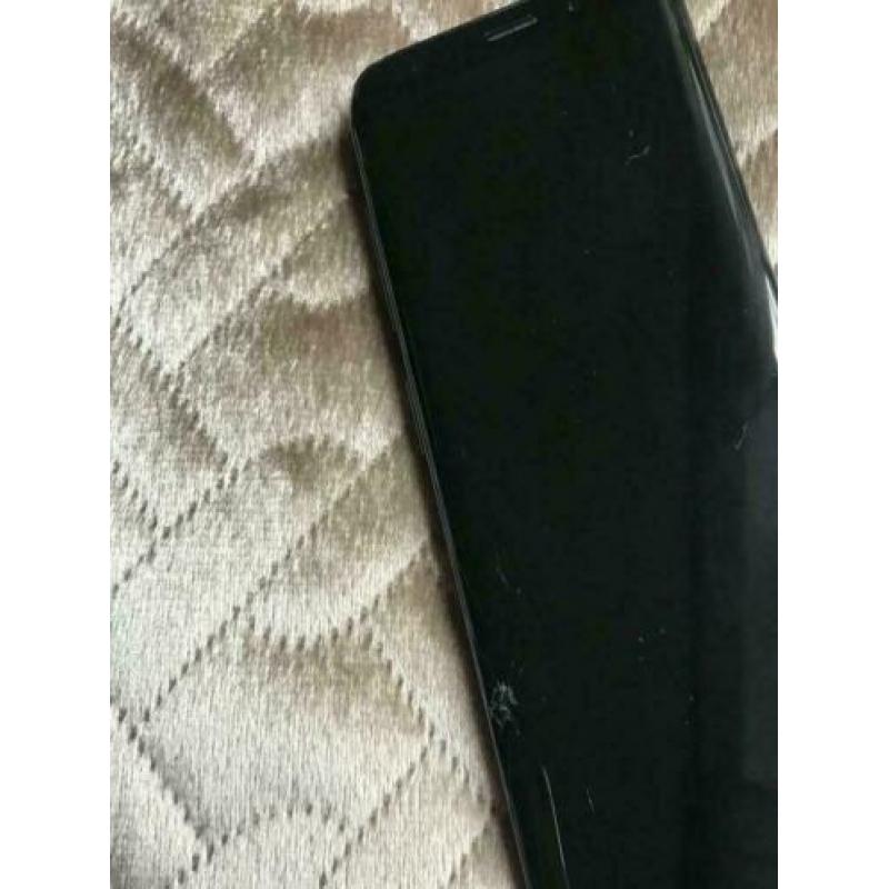 Samsung S9 met barst in het scherm werkt nog 100%