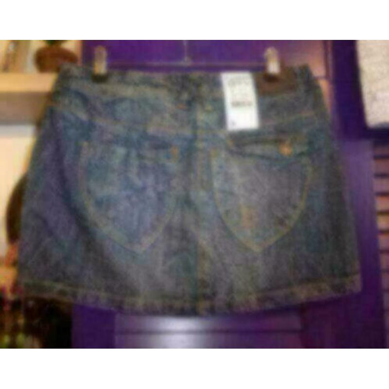 Tumble 'n Dry denim donker blauw kort rokje mt 176 -XS 15331