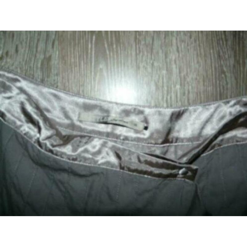 taupe grijs geborduurde feestelijke rok Steps maat M 38 40