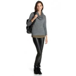 Zwarte Esprit trui pullover met mooie sjaalkraag maat S