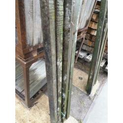 Hardhouten palen 6x6 200/220cm 9 stuks
