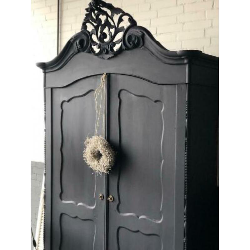 Brocante Biedermeier kast