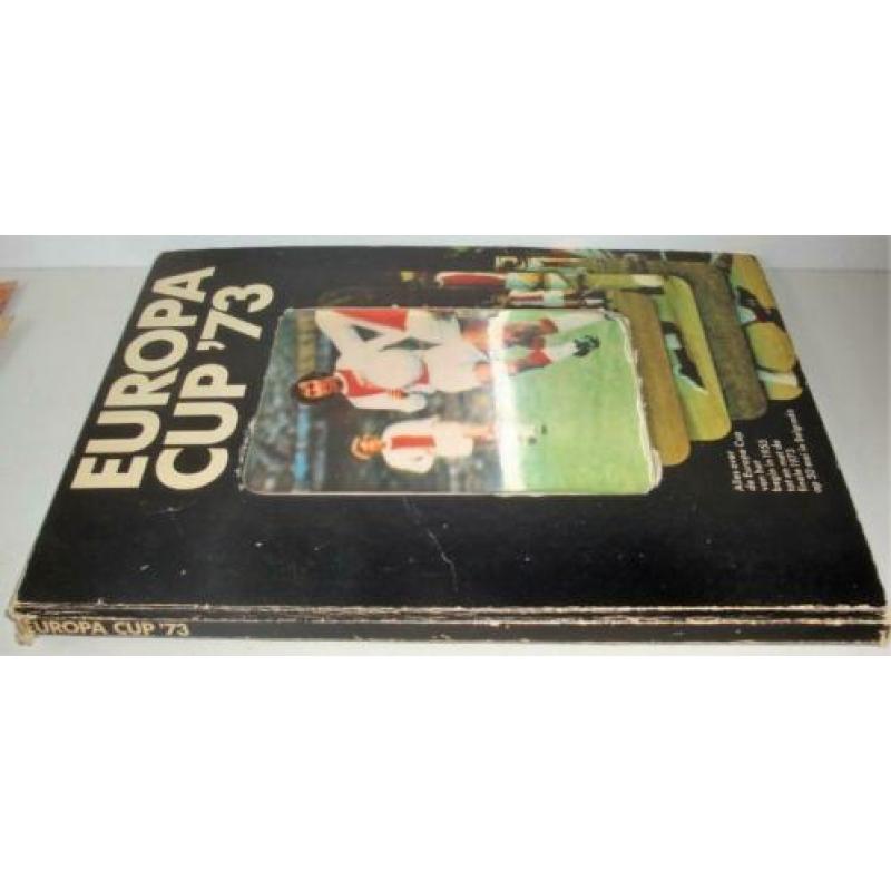 Europa Cup '73 Boek met de geschiedenis van 1955 tot 1973