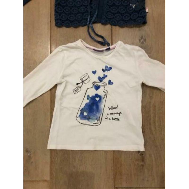 Vest trui shirt longsleve maat 104 set