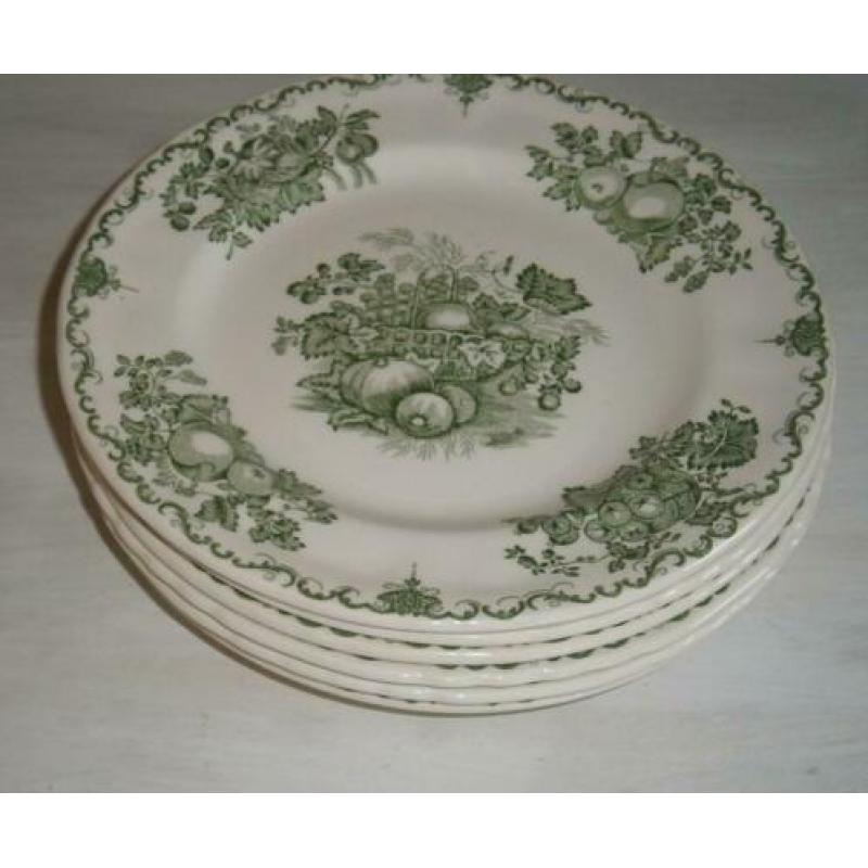 Zes Gebaksbordjes Mason"s Fruit basket