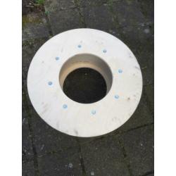 Houten haspels om zelf bijv. sidetafel te maken (i)