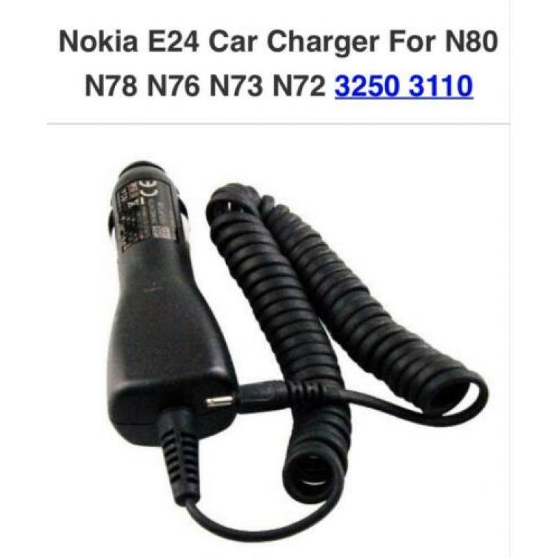 Nokia Car Charger E24 autolader telefoon