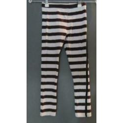 2 stuks Topitm gestreepte legging met bies maat 134