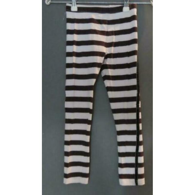 2 stuks Topitm gestreepte legging met bies maat 134