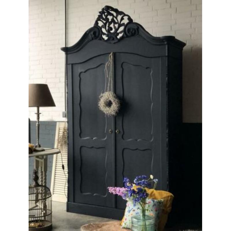 Brocante Biedermeier kast