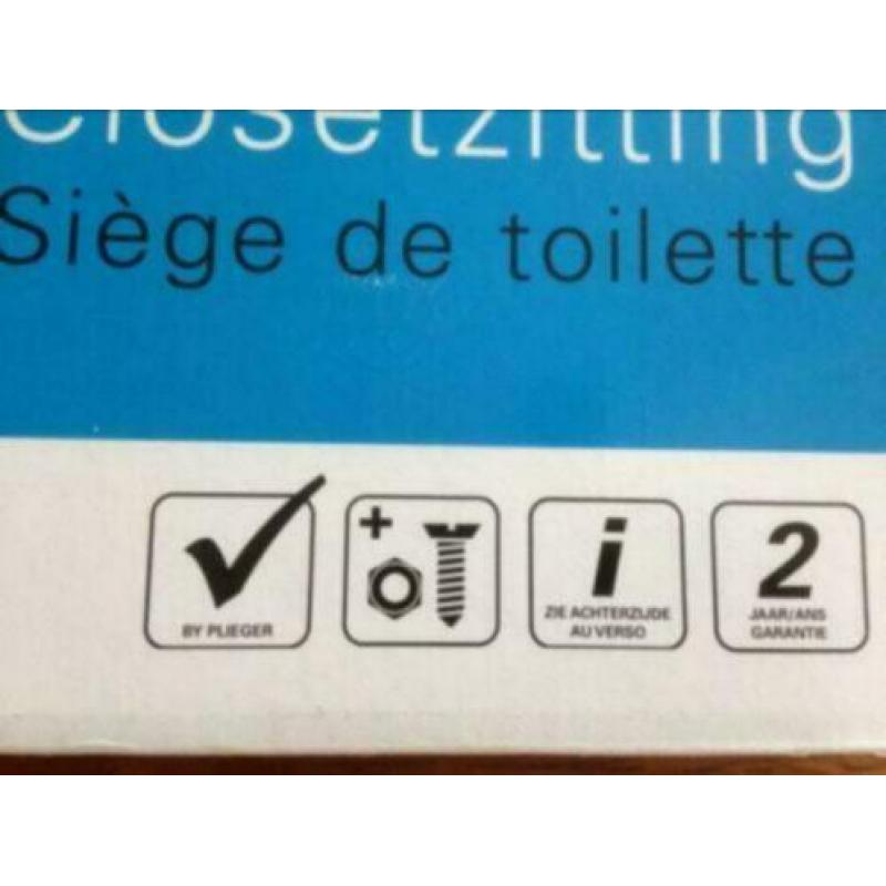 Plieger closetzitting/wc bril wit ( nieuw)