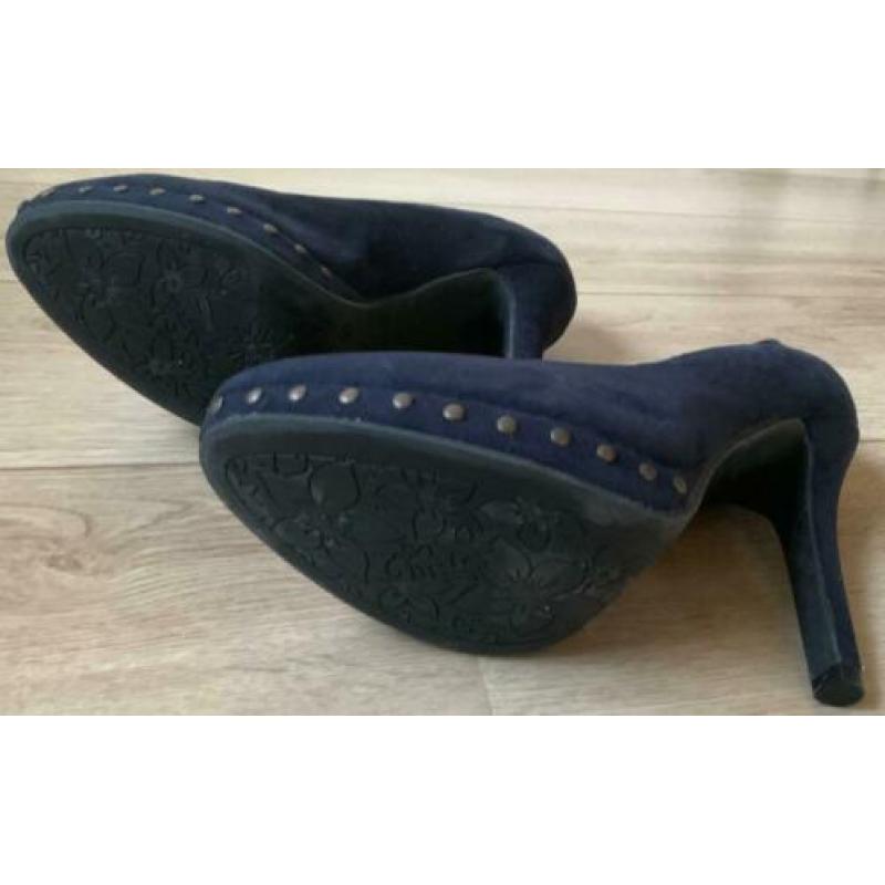 Graceland dames schoenen / pumps maat 39 - nieuw - blauw