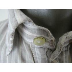 SALE !! GAASTRA maat L, grijs streep overhemd.